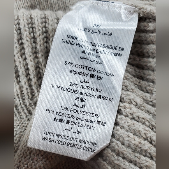 Style & Co Oatmeal Cozy Sweater - Picture 7 of 8